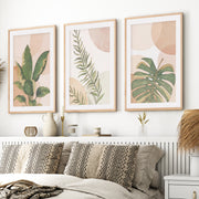 3 Piece Terracotta Boho Wall Art – Green Tropical Leaves



- Natural Wood Framed Poster with White Border - Artworksets