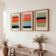 Abstract geometric artwork featuring layered translucent rectangles - Dark Brown Framed Poster No Border - Artworksets