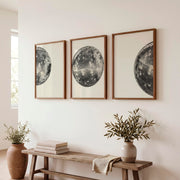 Silver Disco Ball art deco vintage posters - Dark Brown Framed Poster No Border - Artworksets