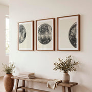 Silver Disco Ball art deco vintage posters - Dark Brown Framed Poster with White Border - Artworksets