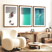 Shipwreck Shore Beach Themed Framed Art - Dark Brown Framed Poster with White Border - Artworksets