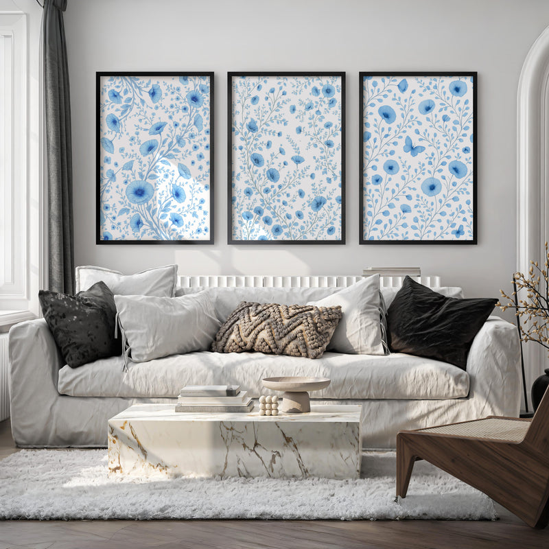Botanical Posters Vintage – Blue Floral Set of 3




 - Black Framed Poster No Border - Artworksets