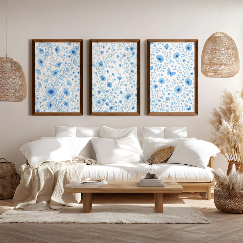 Botanical Posters Vintage – Blue Floral Set of 3




 - Dark Brown Framed Poster No Border - Artworksets