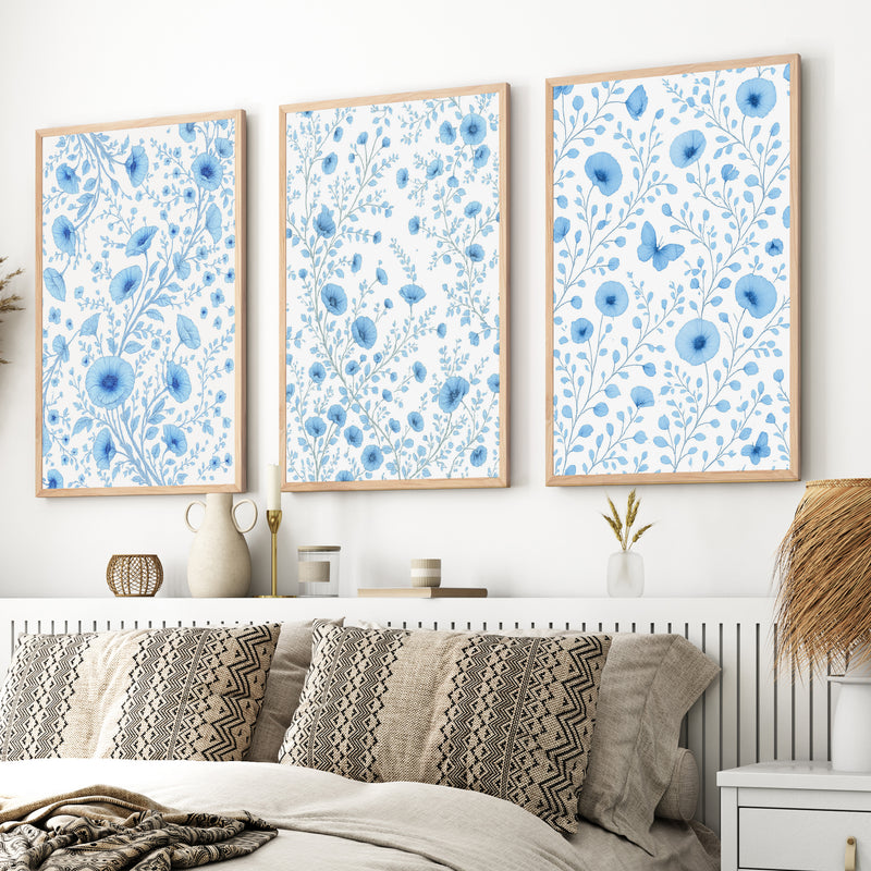 Botanical Posters Vintage – Blue Floral Set of 3




 - Natural Wood Framed Poster No Border - Artworksets