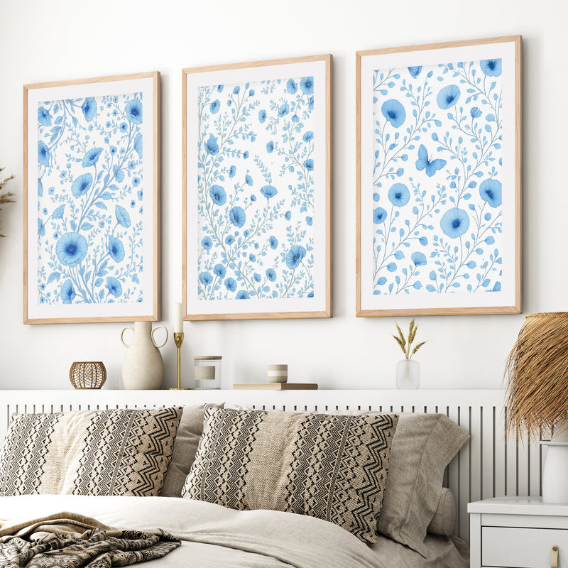 Botanical Posters Vintage – Blue Floral Set of 3




- Natural Wood Framed Poster with White Border - Artworksets