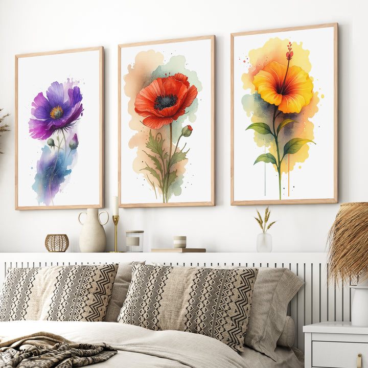Botany Art Prints – Watercolor Floral Set of 3








 - Natural Wood Framed Poster No Border - Artworksets