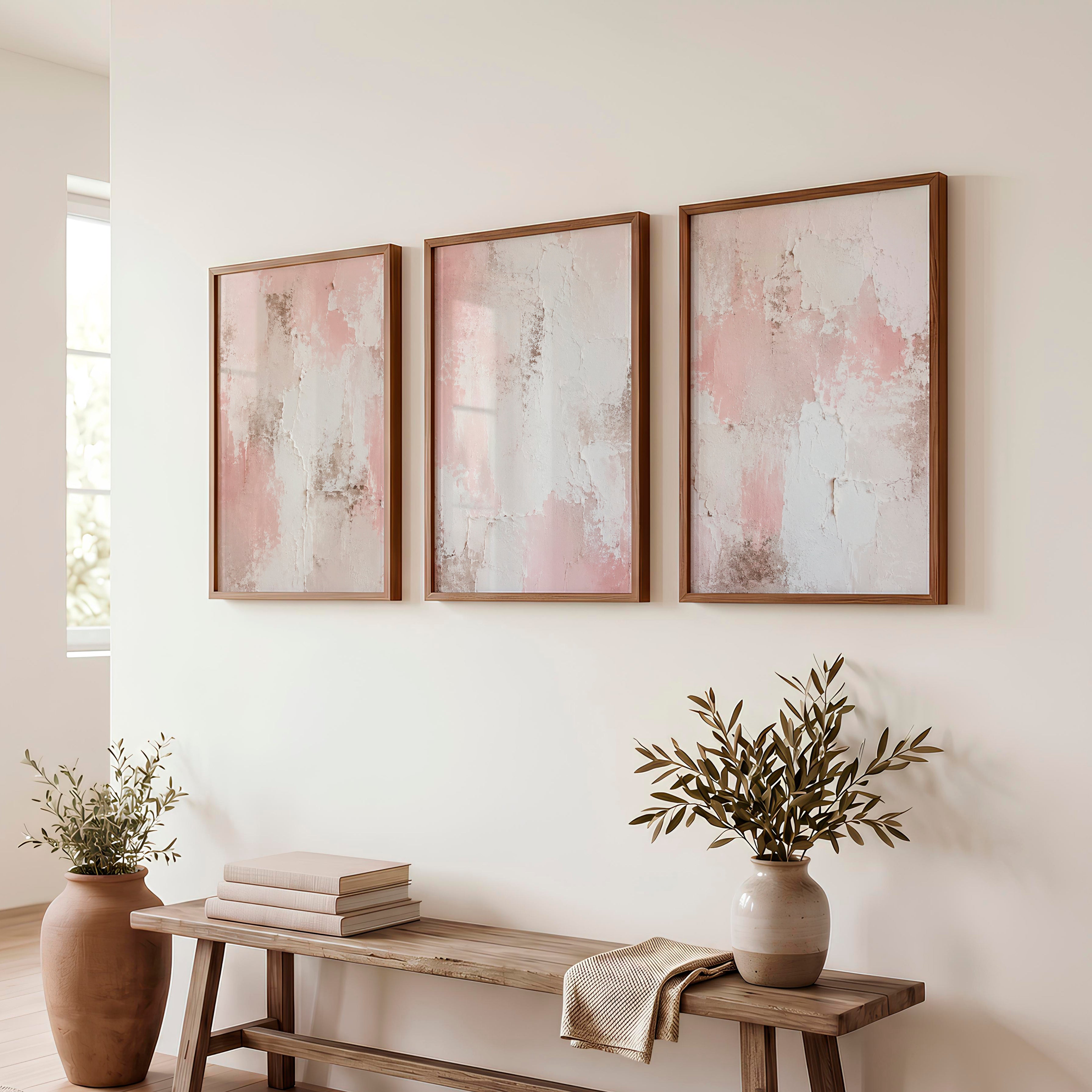 Textured Plaster dark japandi interior design - Dark Brown Framed Poster No Border - Artworksets