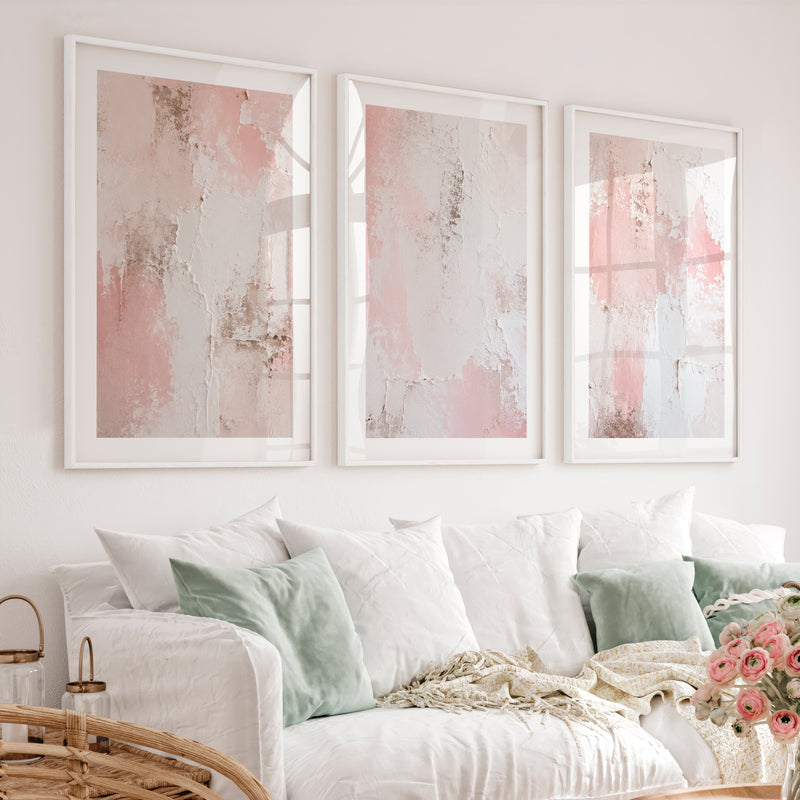 Textured Plaster dark japandi interior design - White Framed Poster with White Border - Artworksets