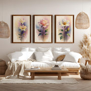 Framed Floral Prints – Watercolor Flowers Set of 3









 - Dark Brown Framed Poster No Border - Artworksets