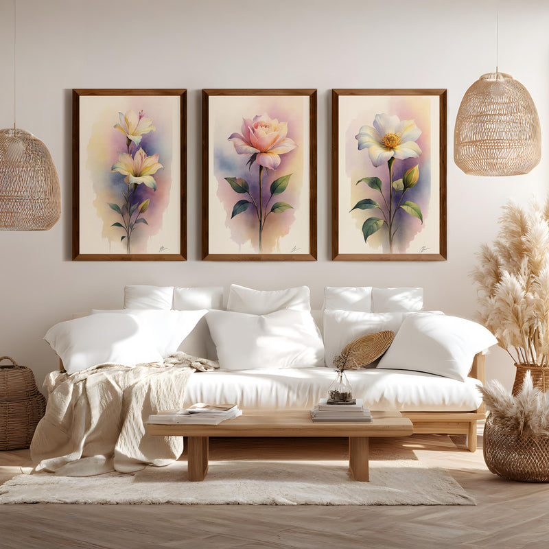 Framed Floral Prints – Watercolor Flowers Set of 3









 - Dark Brown Framed Poster No Border - Artworksets