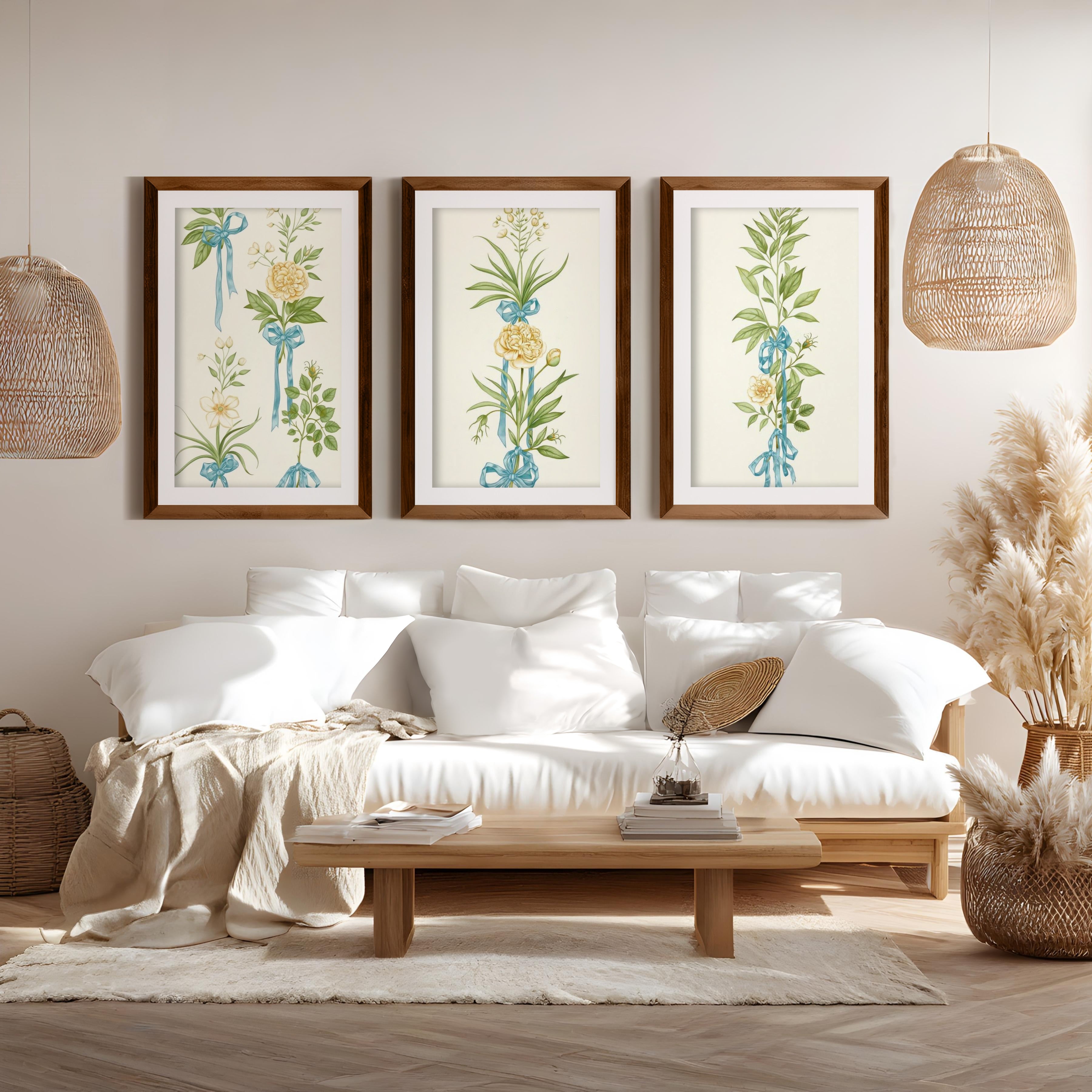 Framed Flower Wall Art – Vintage Bouquet Set of 3







 - Dark Brown Framed Poster with White Border - Artworksets