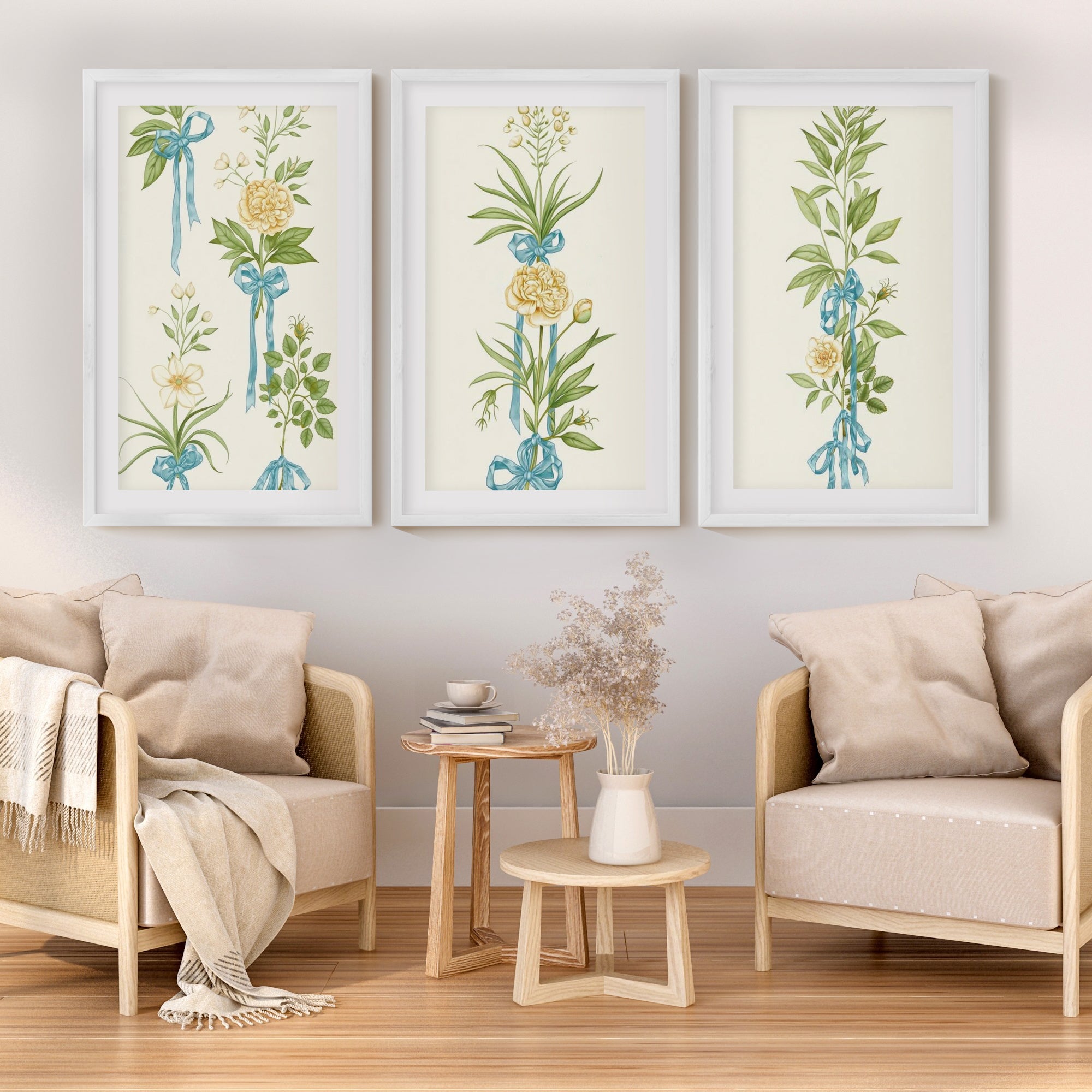 Framed Flower Wall Art – Vintage Bouquet Set of 3







 - White Framed Poster with White Border - Artworksets