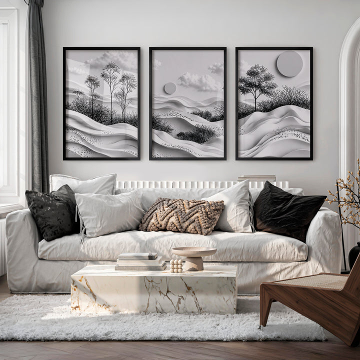 Japanese Bird Artwork Featuring Swallows and Cherry Blossoms - Black Framed Poster No Border - Artworksets