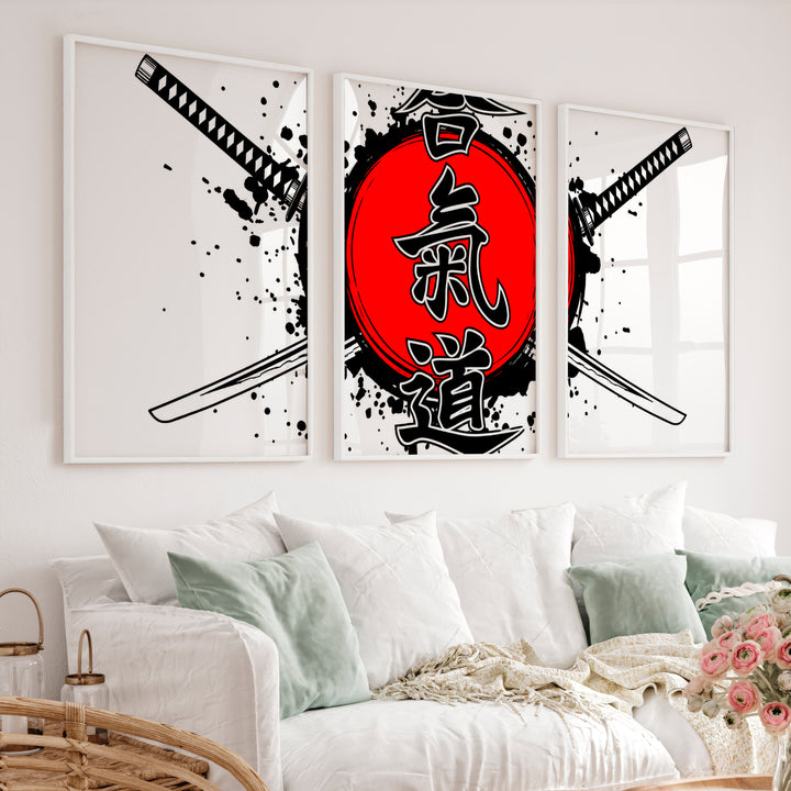 Japanese Wall Print Featuring Torii Gate and Cherry Blossoms - White Framed Poster No Border - Artworksets