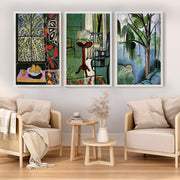 Matisse Prints for Sale – Egyptian Curtain, The Window & Trivaux Pond (Set of 3) - White Framed Poster No Border - Artworksets