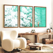 Overhead Surfboards Nautical Wall Art - Dark Brown Framed Poster No Border - Artworksets