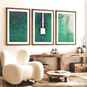Aerial Pier ocean prints wall art over Turquoise Water - Dark Brown Framed Poster with White Border - Artworksets