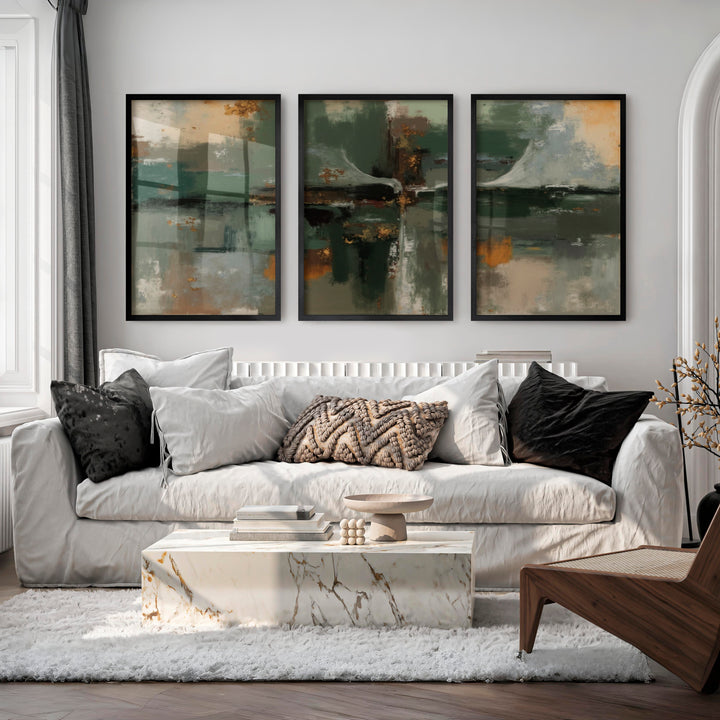 Poster Art Abstract – Modern Wall Decor Print - Black Framed Poster No Border - Artworksets
