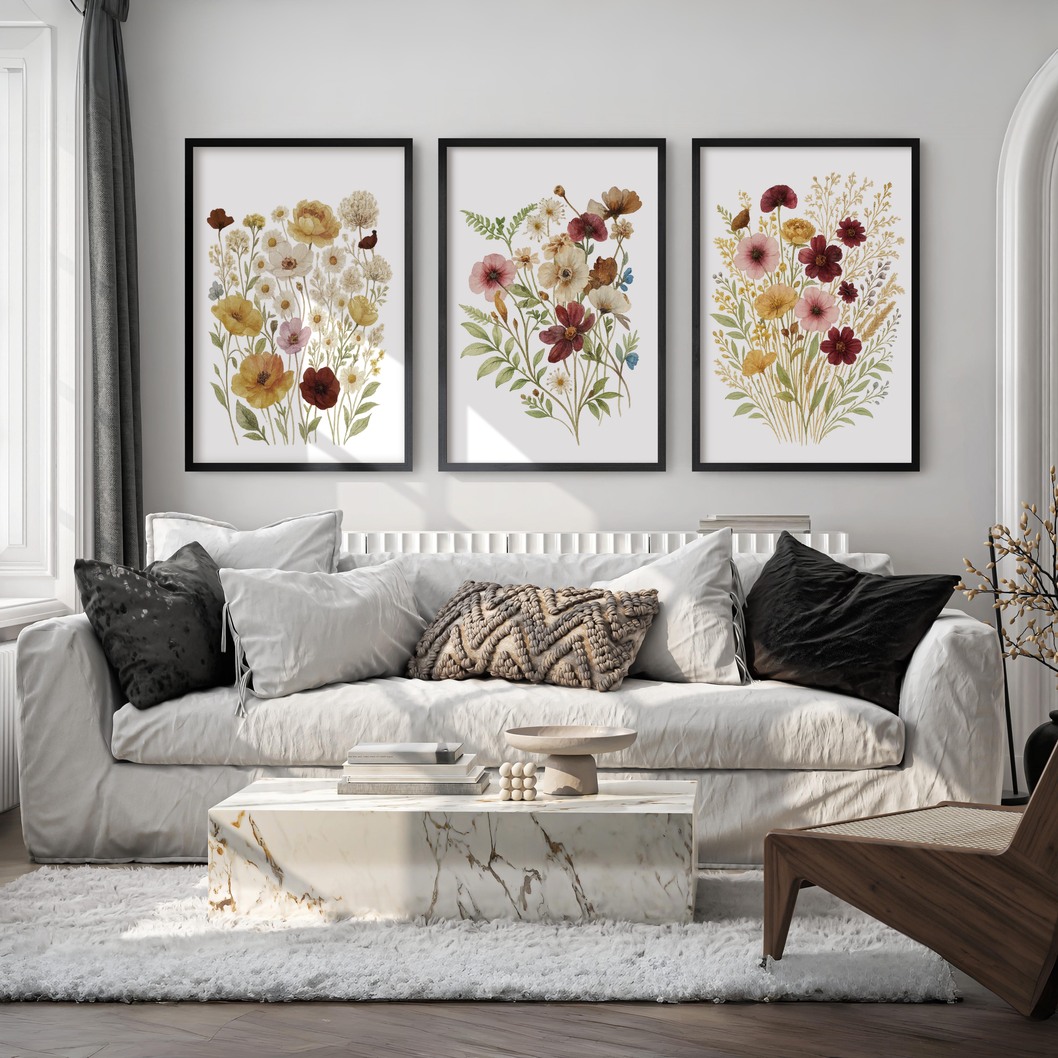 Pressed Flower Wall Art – Vintage Botanical Set of 3




 - Black Framed Poster No Border - Artworksets