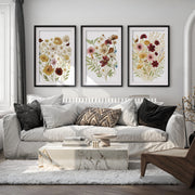 Pressed Flower Wall Art – Vintage Botanical Set of 3




 - Black Framed Poster with White Border - Artworksets