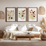 Pressed Flower Wall Art – Vintage Botanical Set of 3




 - Dark Brown Framed Poster with White Border - Artworksets