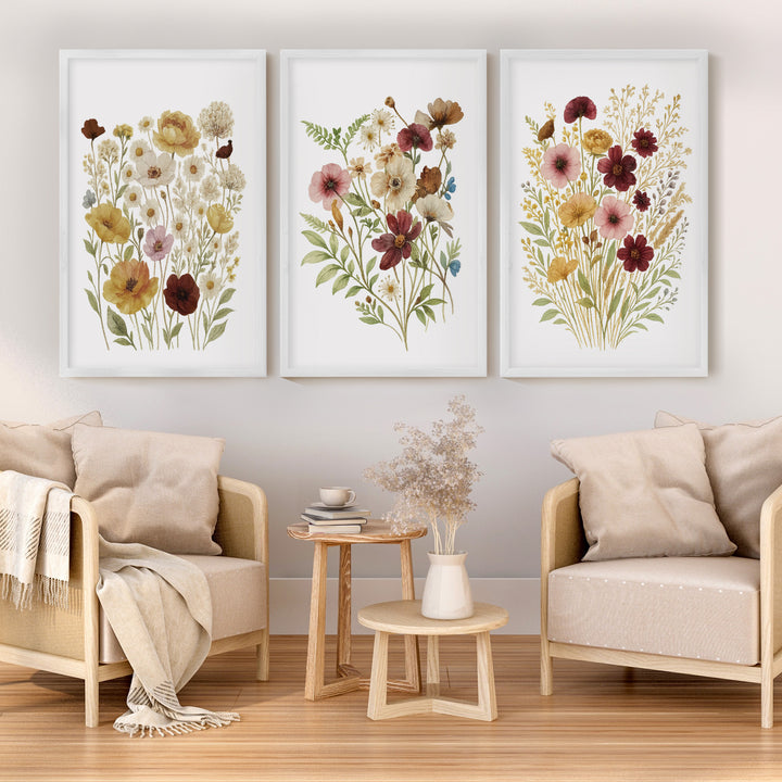 Pressed Flower Wall Art – Vintage Botanical Set of 3




 - White Framed Poster No Border - Artworksets