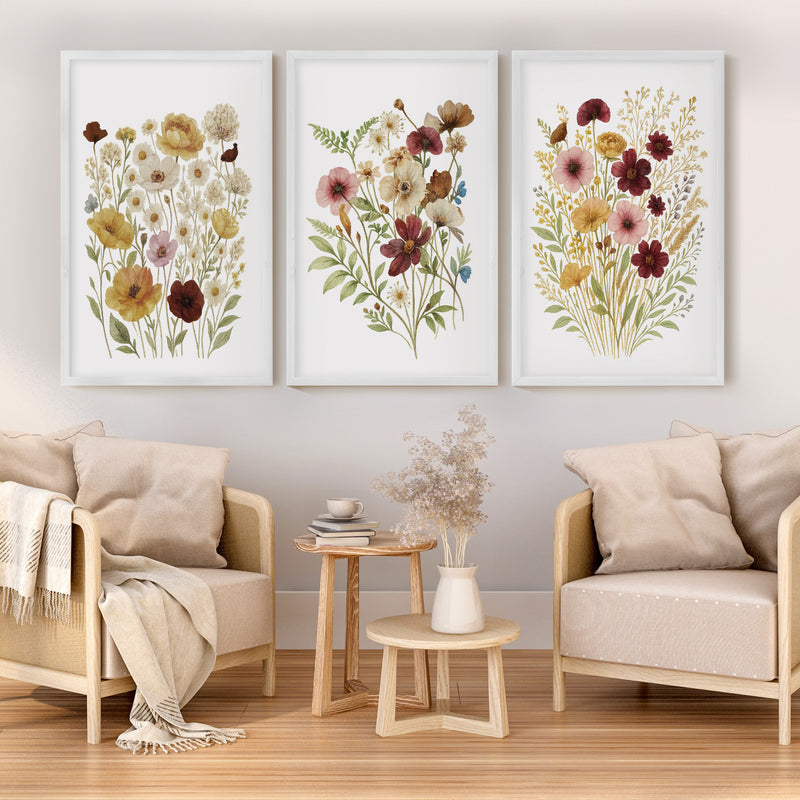Pressed Flower Wall Art – Vintage Botanical Set of 3




 - White Framed Poster No Border - Artworksets
