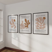 Matisse Poster Print – Neutral Abstract Wall Art Set of 3