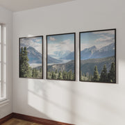 Kluane National Park Wilderness Nature Triptych. Mountains Prints