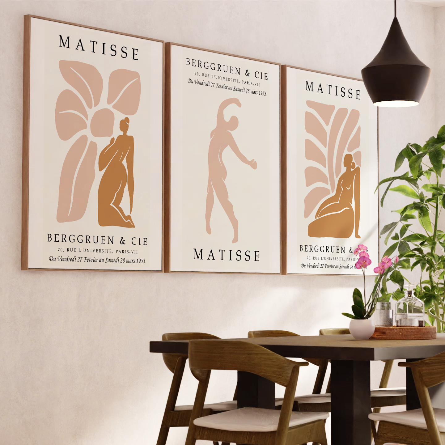 Henri Matisse Prints – Abstract Figure Art Set of 3