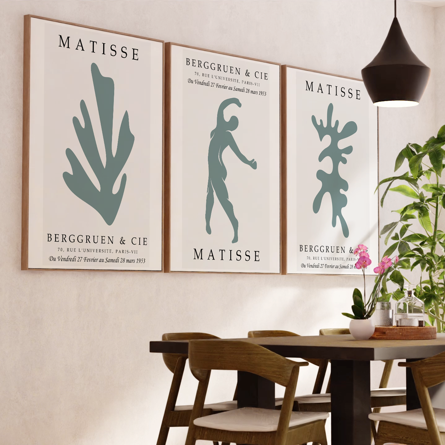 Matisse Art Prints Set of 3 – Minimalist Abstract Wall Art