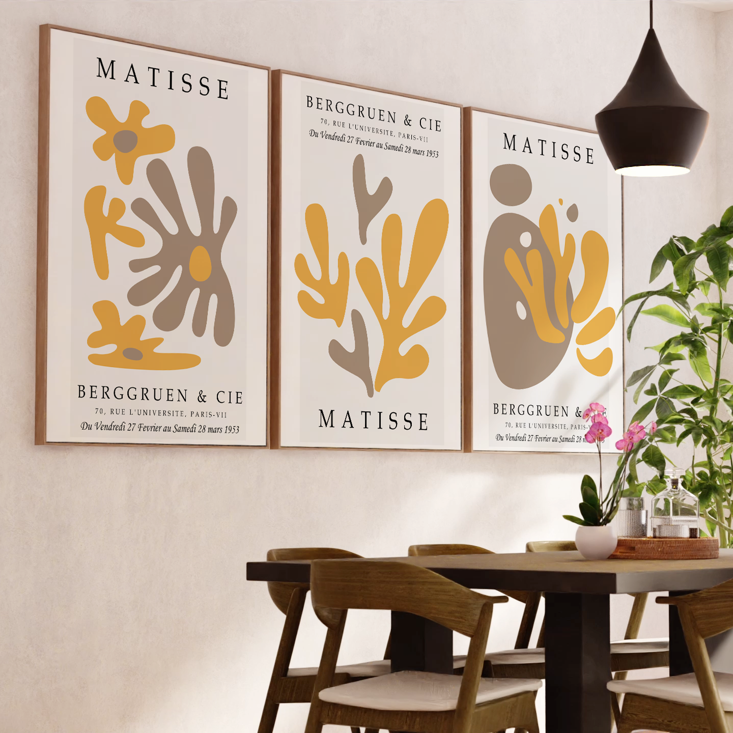 Henri Matisse Art Prints – Modern Abstract Wall Art Set of 3