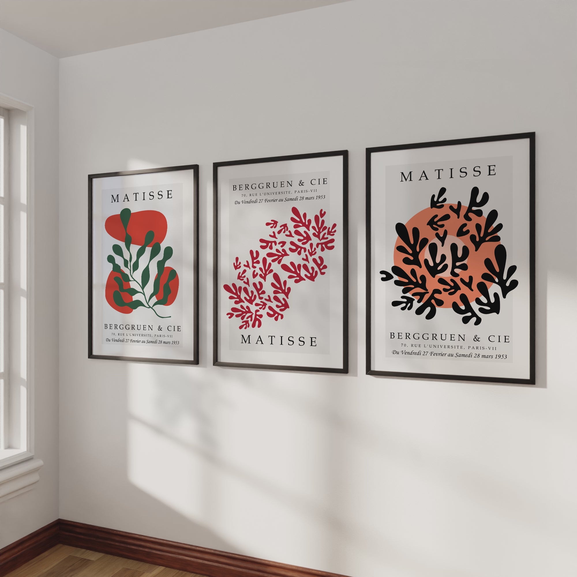 Matisse Prints – Framed Abstract Wall Art Set of 3