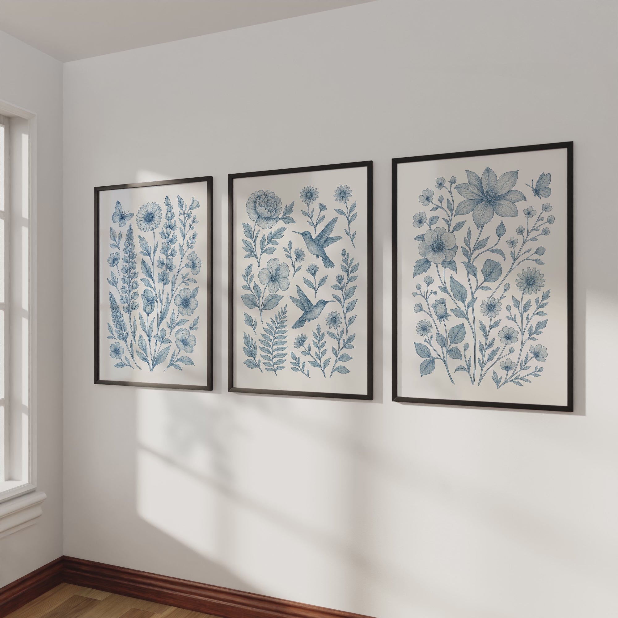 Wall Floral Art – Wall Art Set of 3