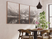 Glacier National Park – Black White Mountain Posters Wall Art