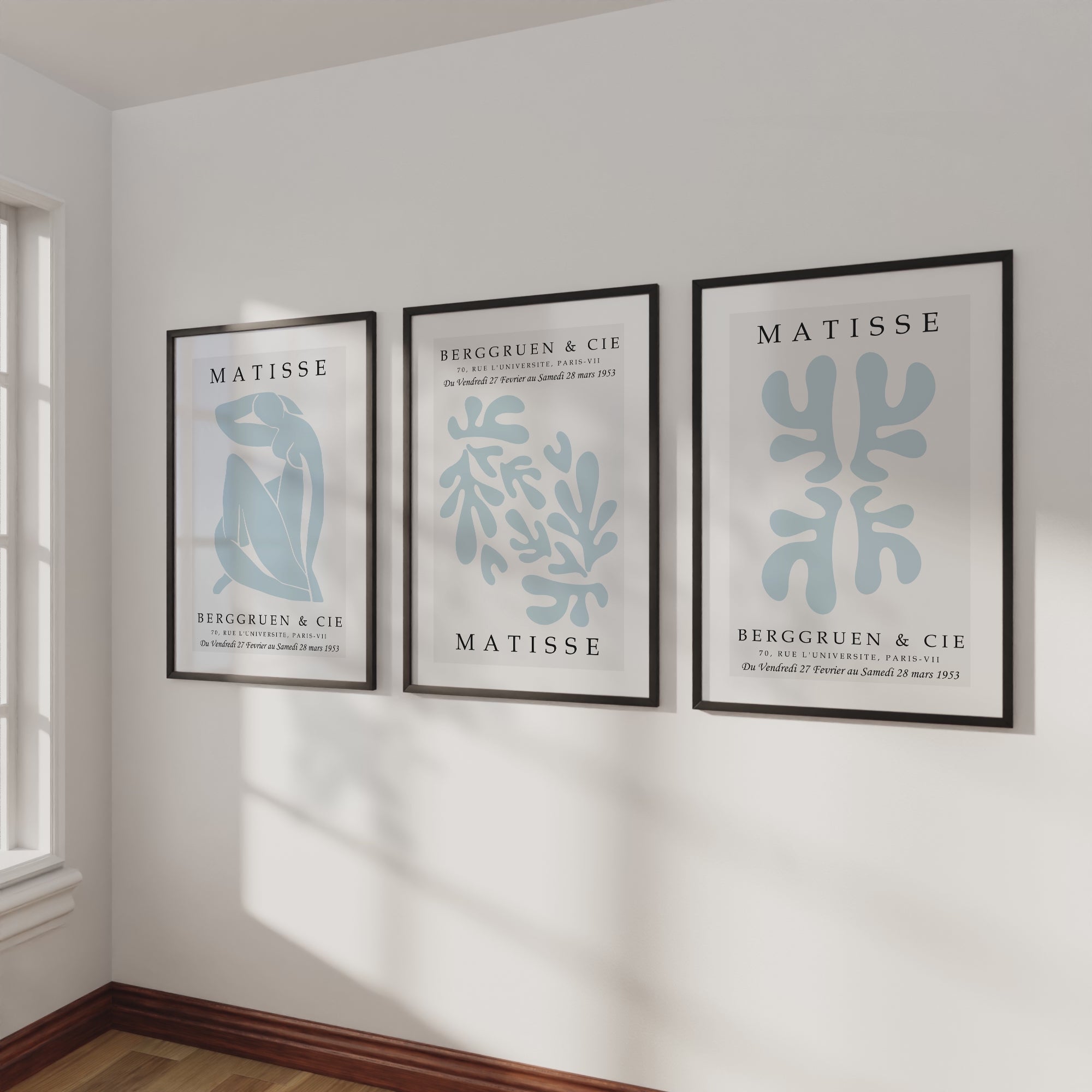 Henri Matisse Prints – Framed Minimalist Wall Art Set of 3