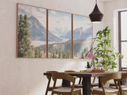 Kluane National Park Wilderness Nature Triptych. Mountains Prints