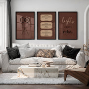 Retro Framed Prints Featuring Vintage Film Camera and Movie Tickets - Black Framed Poster No Border - Artworksets