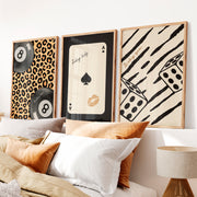 Lucky Eight Ball retro pictures for wall - Natural Wood Framed Poster No Border - Artworksets