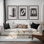 Tabletop Game Sketches vintage artwork ideas - Black Framed Poster with White Border - Artworksets